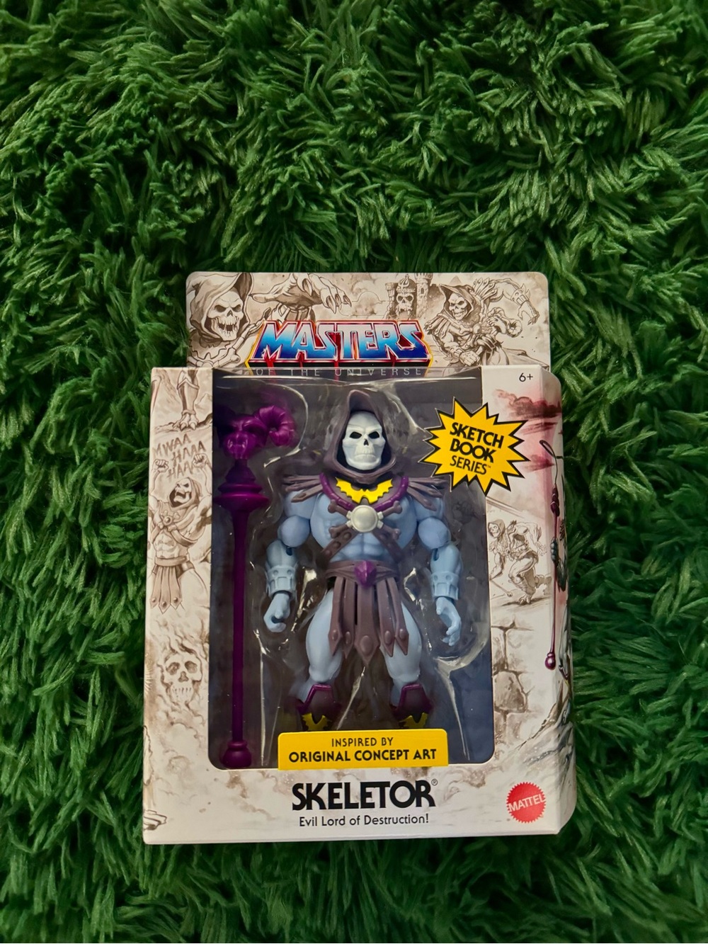 Mattel Masters of the Universe Skeleton Sketch Book Series Concept Art Figure